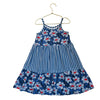Hanna Andersson Blue Stripe & Flower Print Dress - Size 5
