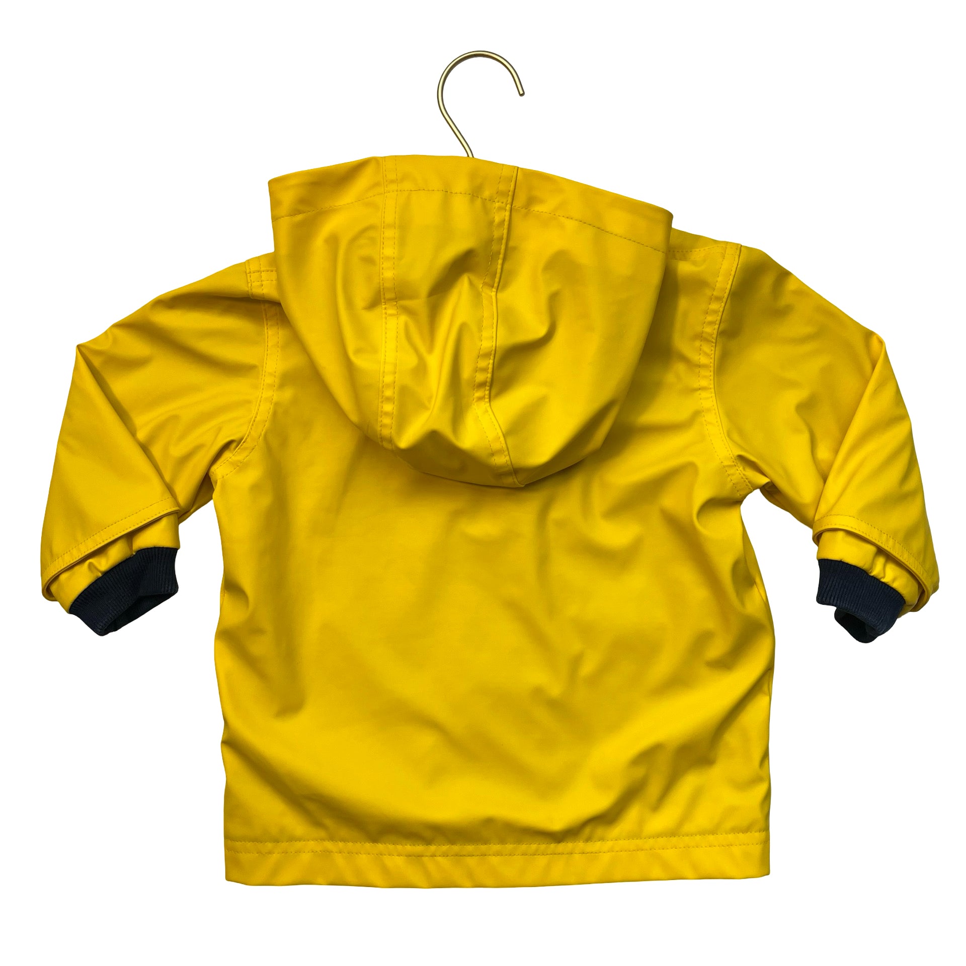 Petit Bateau Yellow Hooded Raincoat - Size 18 Mo
