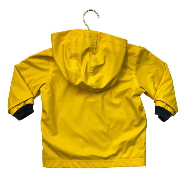 Petit Bateau Yellow Hooded Raincoat - Size 18 Mo