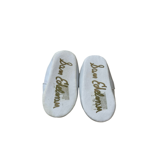 Sam Edelman Ivory Sparkle & Pom Pom Soft Sole Shoes - Size 2