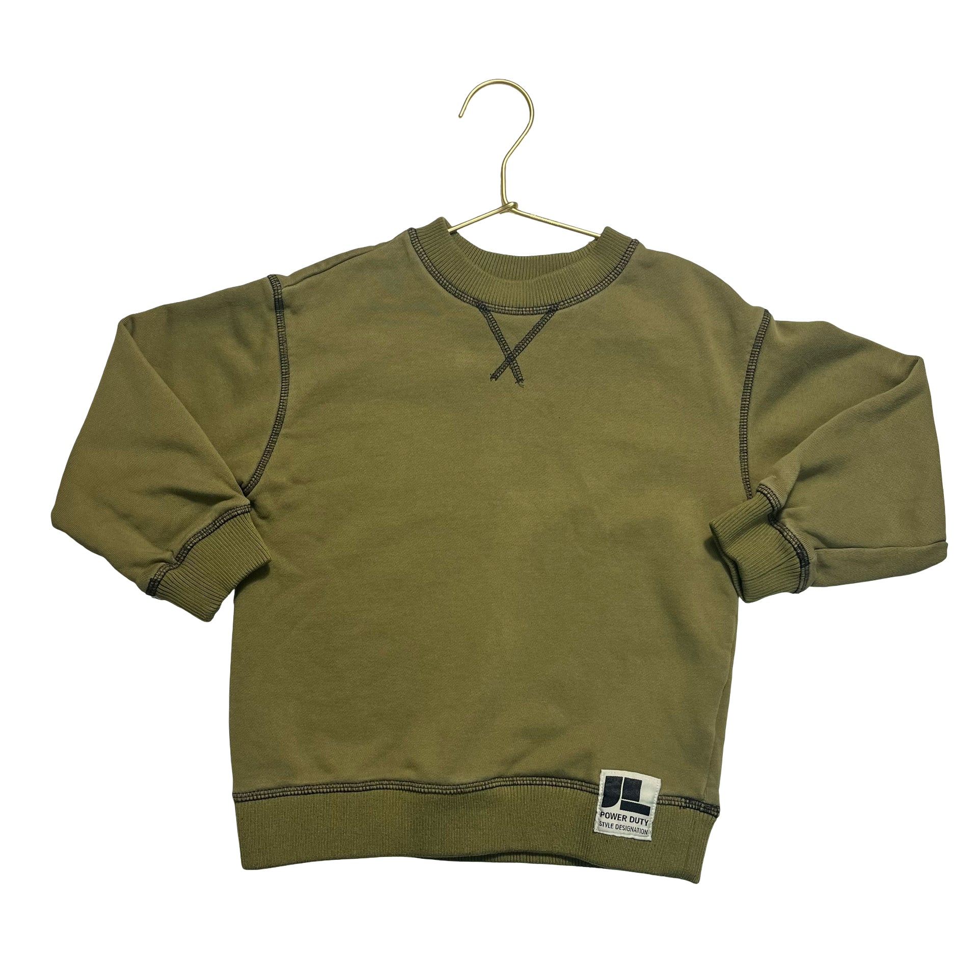 H&M Olive Green Sweatshirt - Size 5T-6