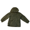 Old Navy Jersey Lined Olive Green Hoolded Field Jacket - Size 4T
