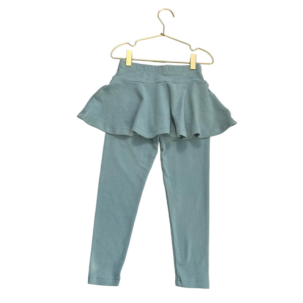 Maison Me Light Teal Skirted Leggings - Size 7Y