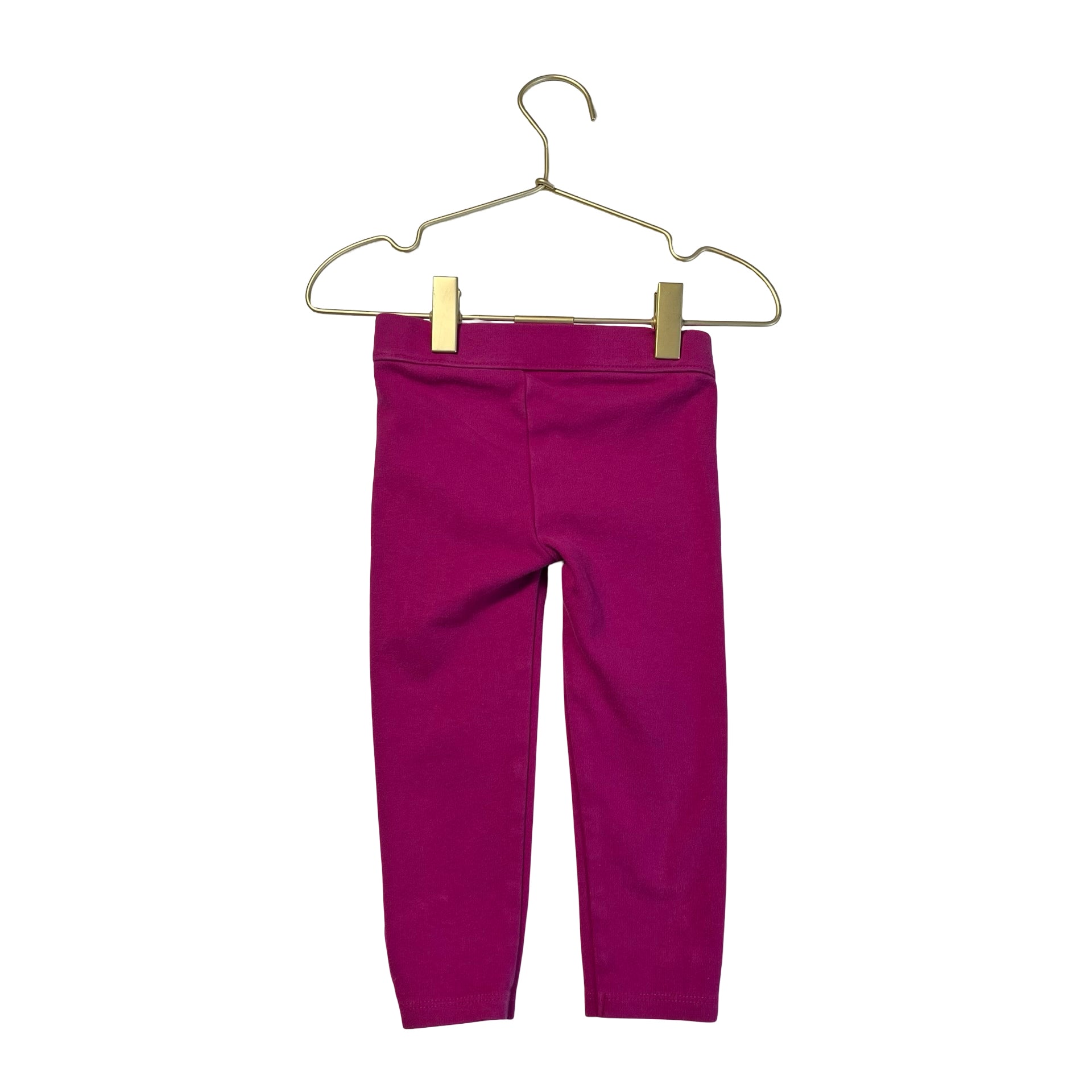 Janie and Jack Pink Gold Button Leggings - Size 2T