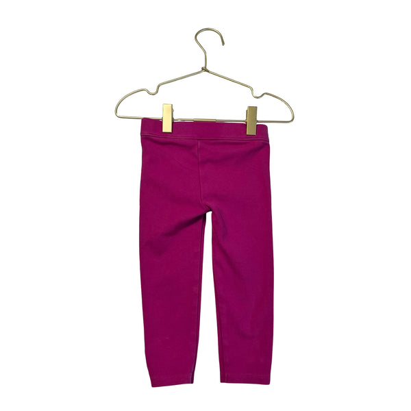 Janie and Jack Pink Gold Button Leggings - Size 2T