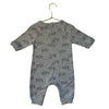 Egg Gray Tiger Print Sweatshirt One-Piece - Size 6 Mo