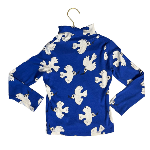 Mini Rodini x Wrangler Blue Dove Turtleneck - Size 5-7Y