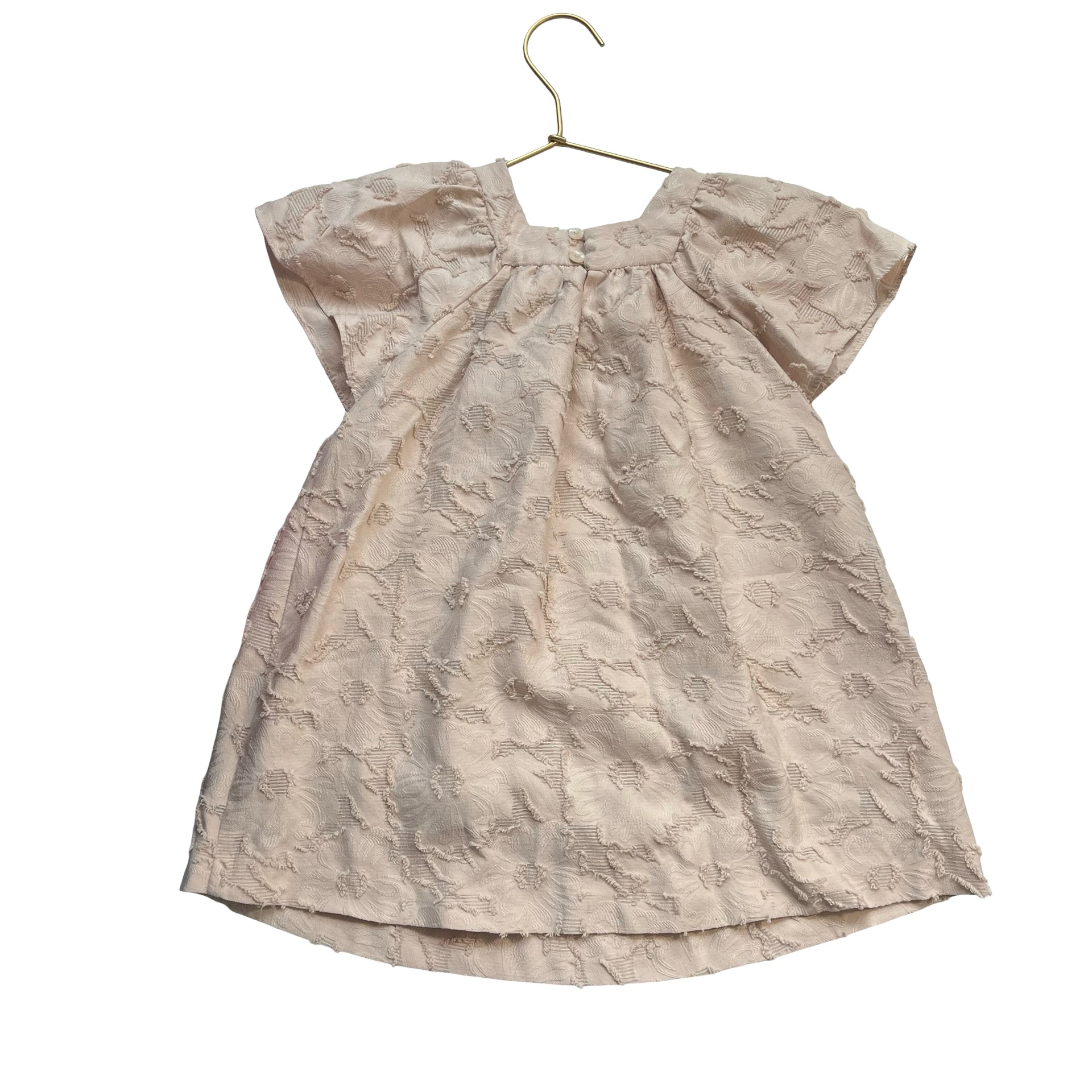 Zara Tan Flower Dress - Size 2-3