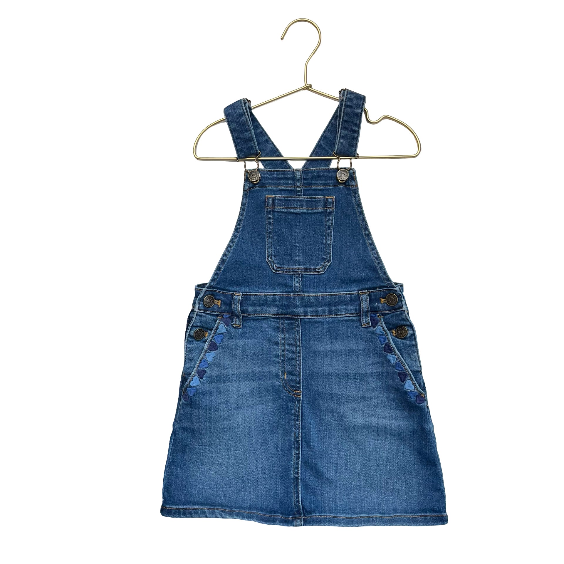 Crewcuts Denim Overall Dress - Size 5