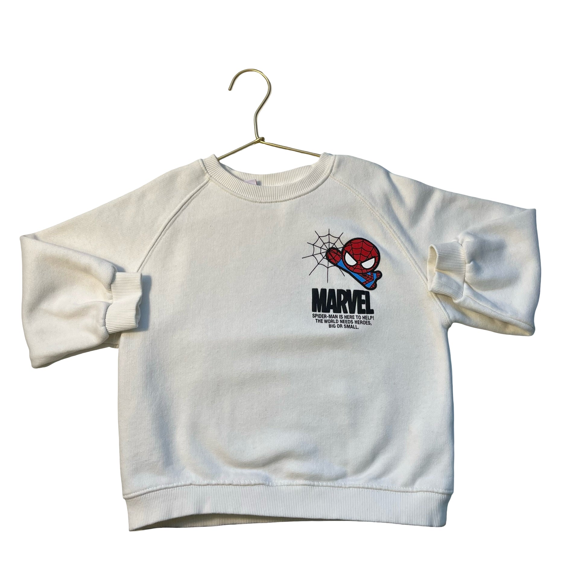 Zara x Marvel Ivory Spider-Man Sweatshirt - Size 6