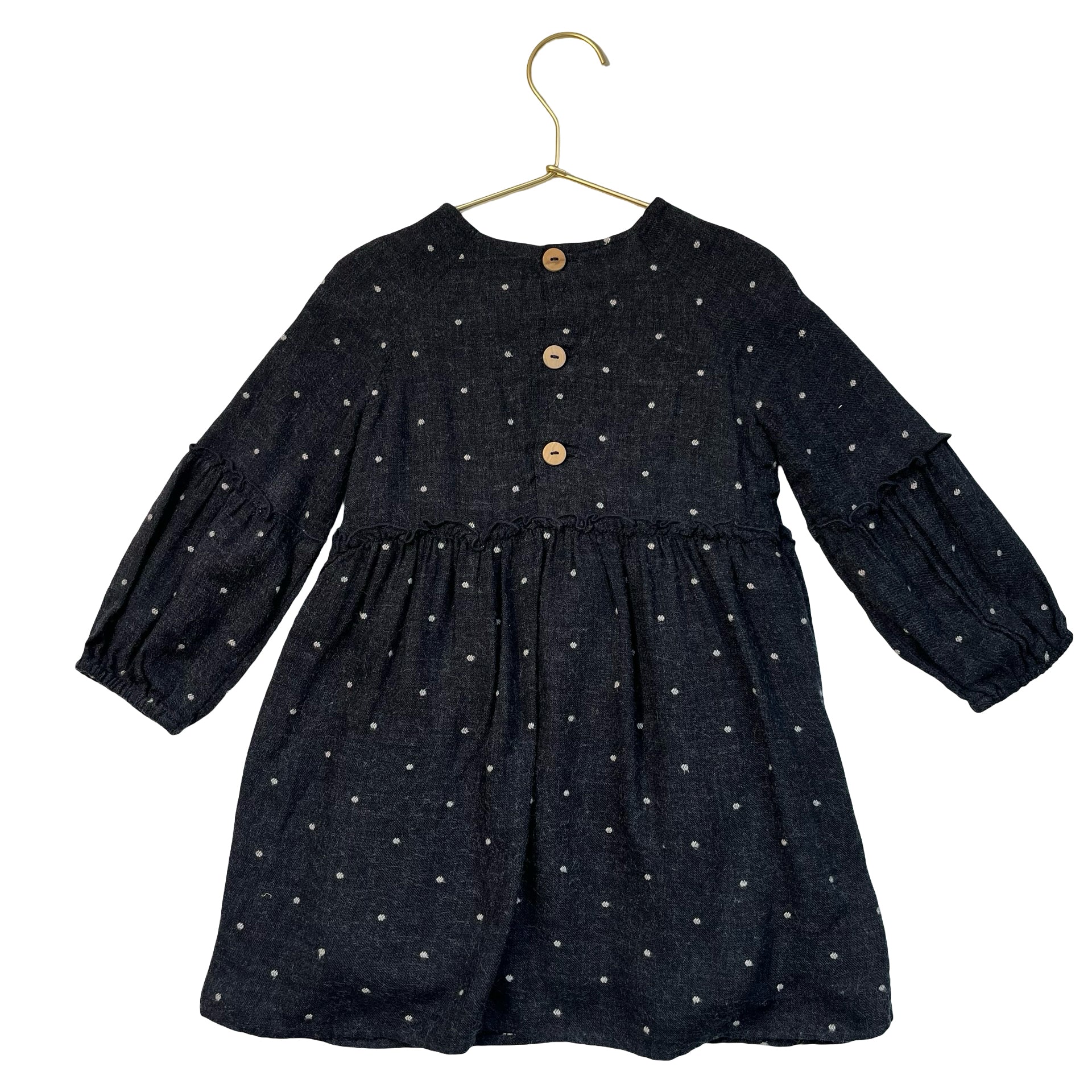 Zara Dark Gray Dot Dress - Size 3-4