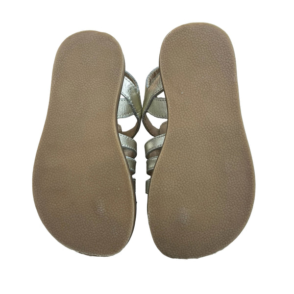 Boden Gold Leather Sandals - Size 24 (8)