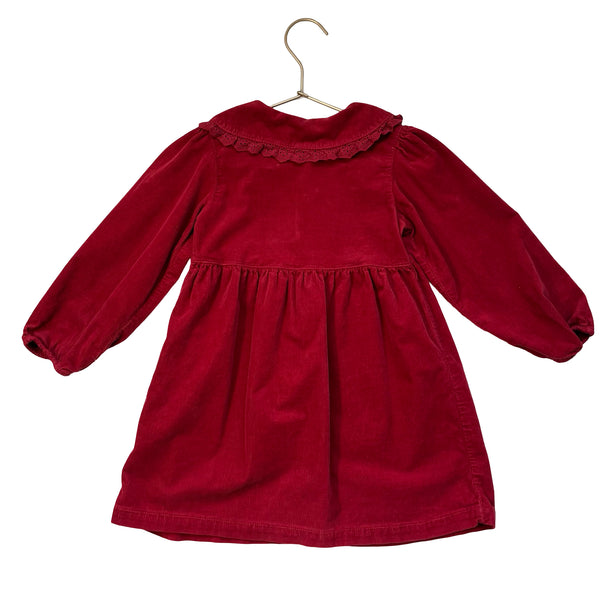 Zara Red Corduroy Shirt Dress - Size 3-4