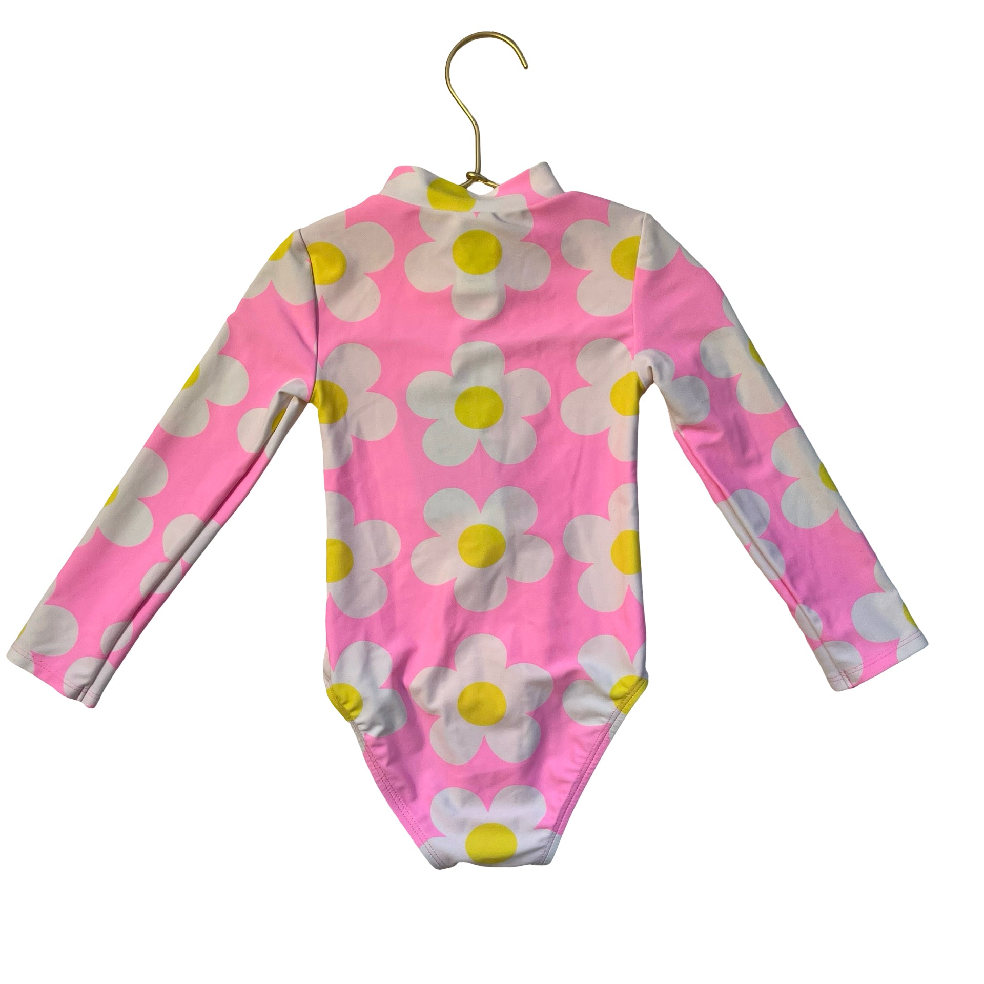Gymboree Pink Daisy Print Swim Suit - Size 2T