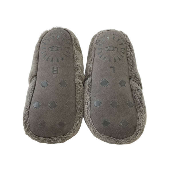 UGG Gray Fleece Booties - Size 4-5