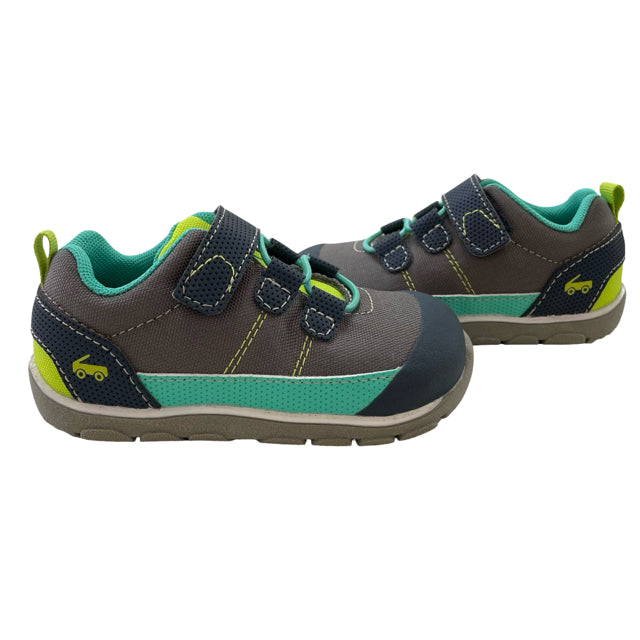 See Kai Run Olive, Teal, Lime Sneakers - Size 7