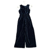 Zara Black Crushed Velvet & Sequin Jumpsuit - Size 9-10