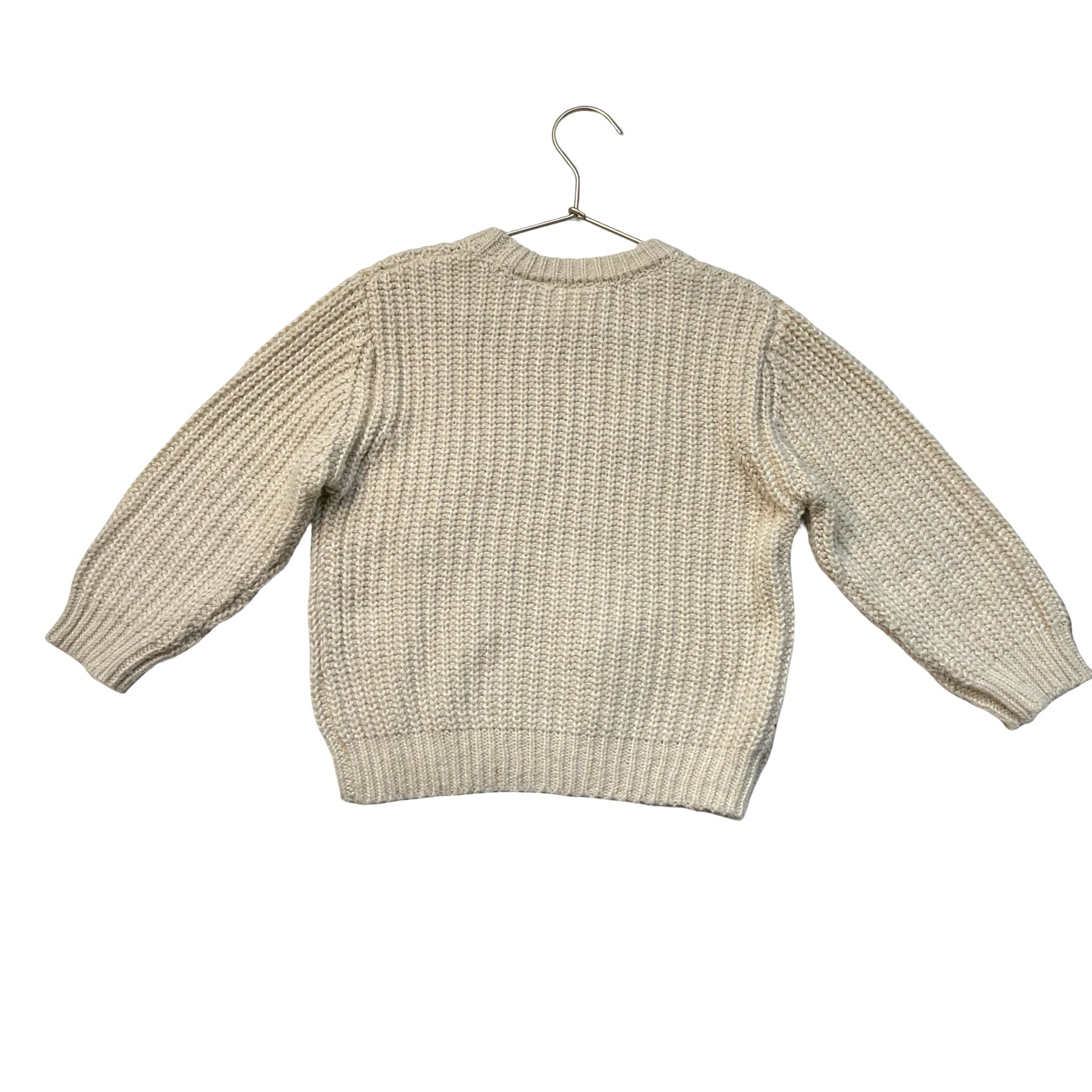 Zara Ivory & Red Cherry Sweater - Size 4-5
