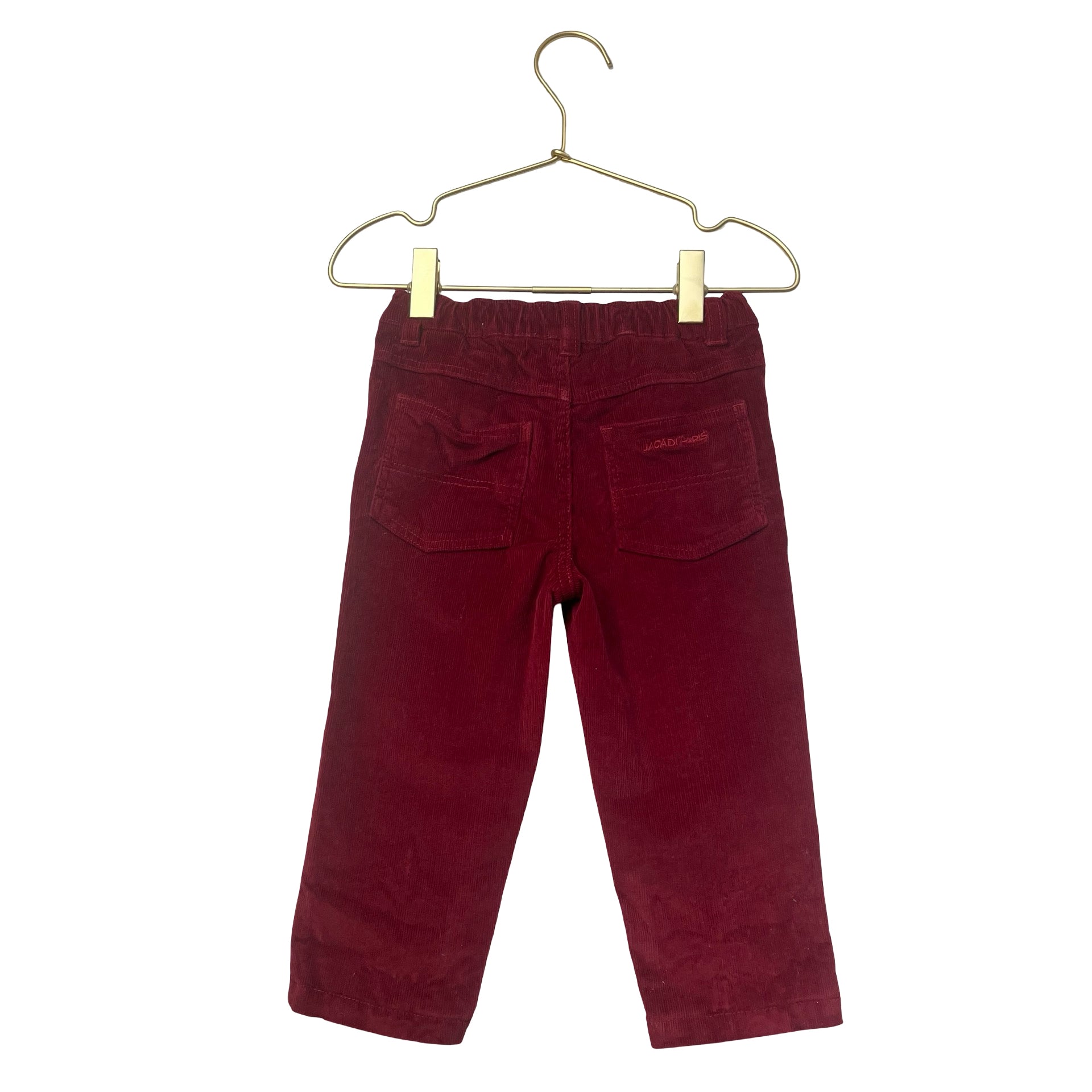 Jacadi Maroon Corduroy Pants - Size 24 Mo