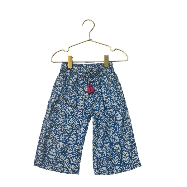 Hatley Blue Flower Print Pants - Size 3