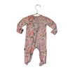 Magnetic Me Pink Floral Footed One-Piece PJs - Size Newborn