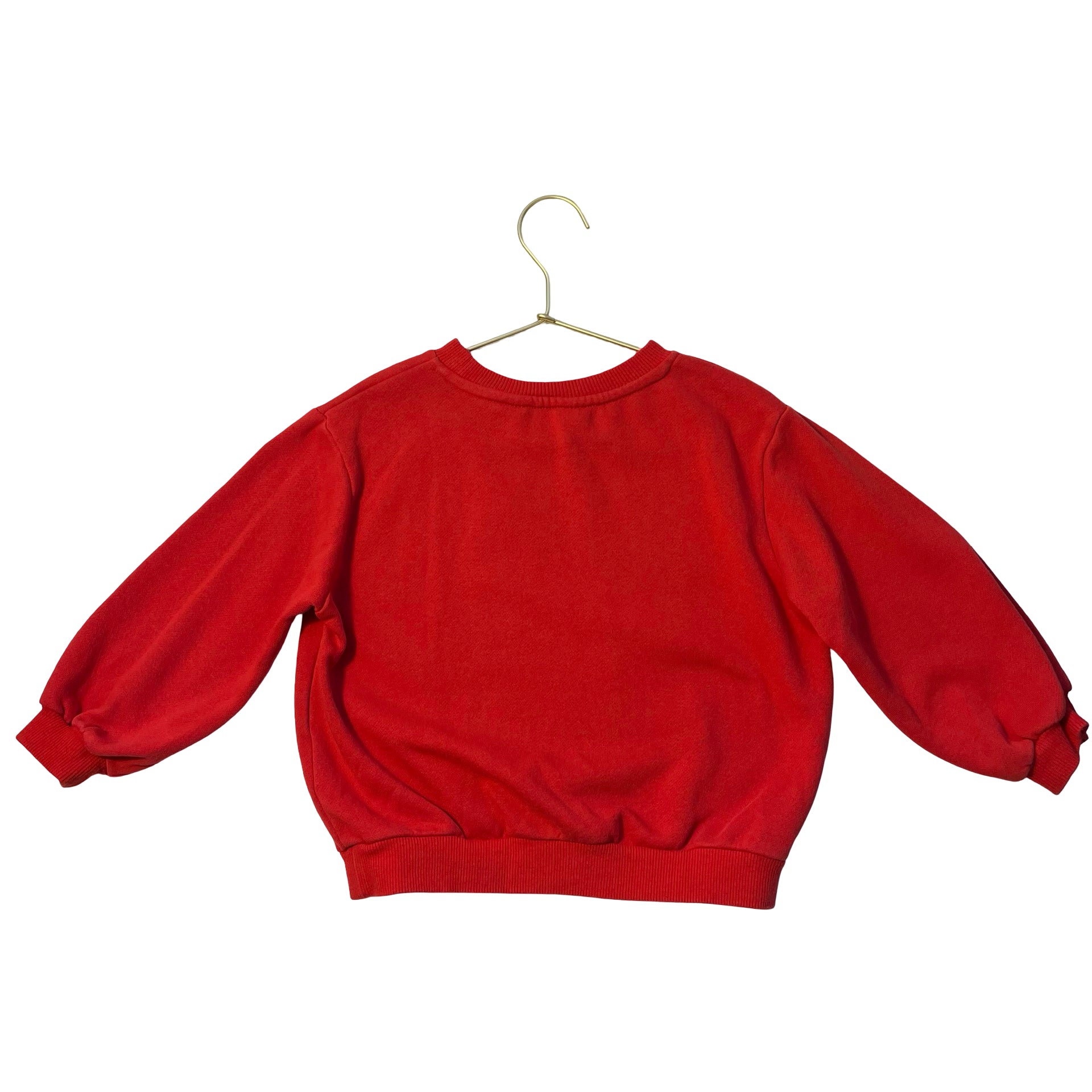 H&M Red 'Fa La La La' Flip Sequin Sweatshirt - Size 4T