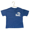 Zara Blue Palm Tree Graphic T-Shirt - Size 6