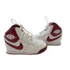 Nike White & Iridescent Burgundy High Top Sneakers - Size 6C