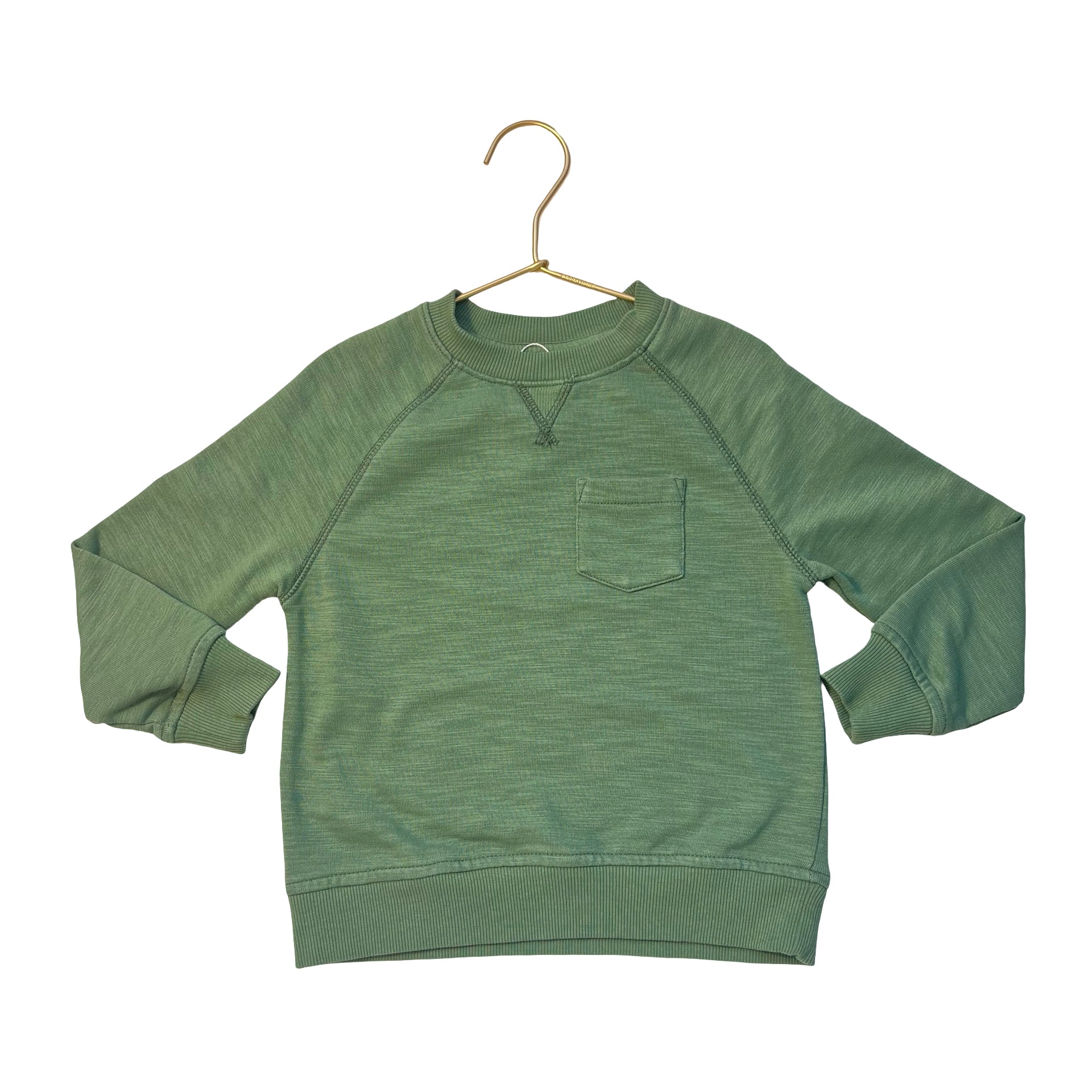 Janie and Jack Green Sweatshirt - Size 3