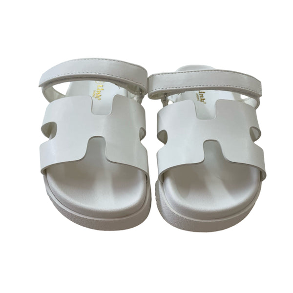 Link 'Gigi' White Sandals New in Box - Size 1Y Big Kids