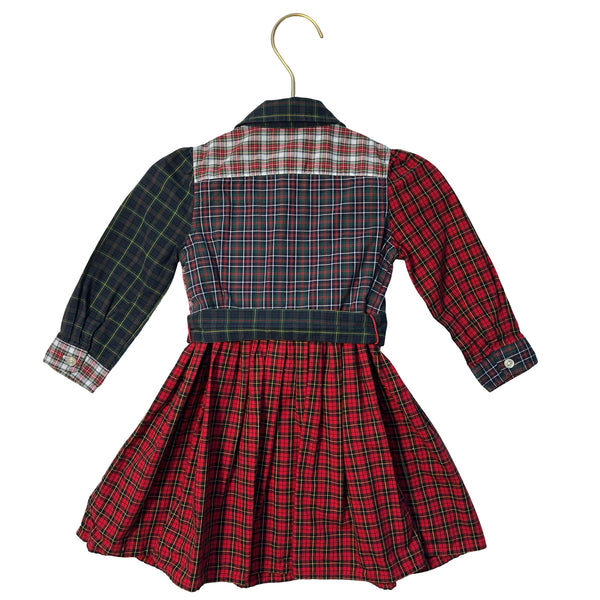 Ralph Lauren Mixed Tartan Plaid Shirt Dress & Bloomers - Size 12 Mo