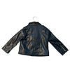 Zara Black Faux Leather Biker Jacket - Size 2-3
