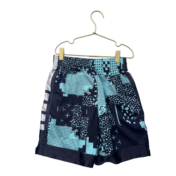 Nike Light Teal & Black Print Athletic Shorts - Size M 10-12