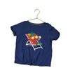 Boden Navy Strawberry Tie-Front T-Shirt - Size 7-8Y