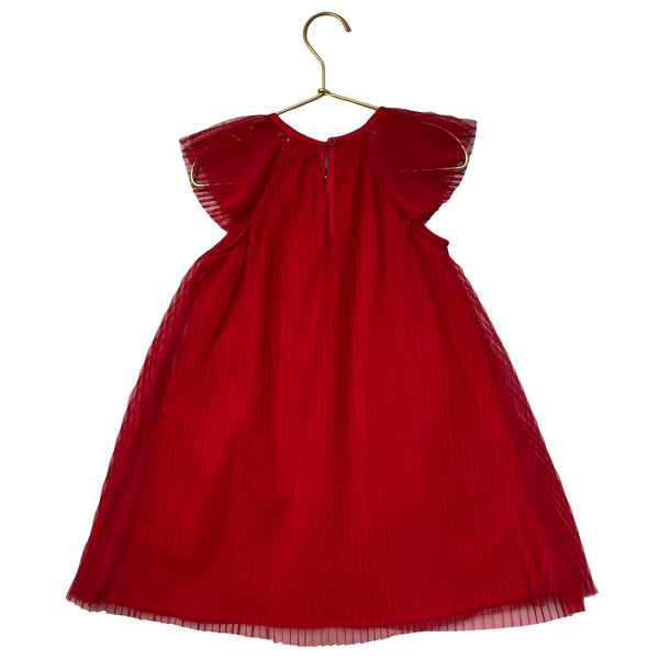 Monica + Andy Red Pleated Tulle Dress - Size 4T