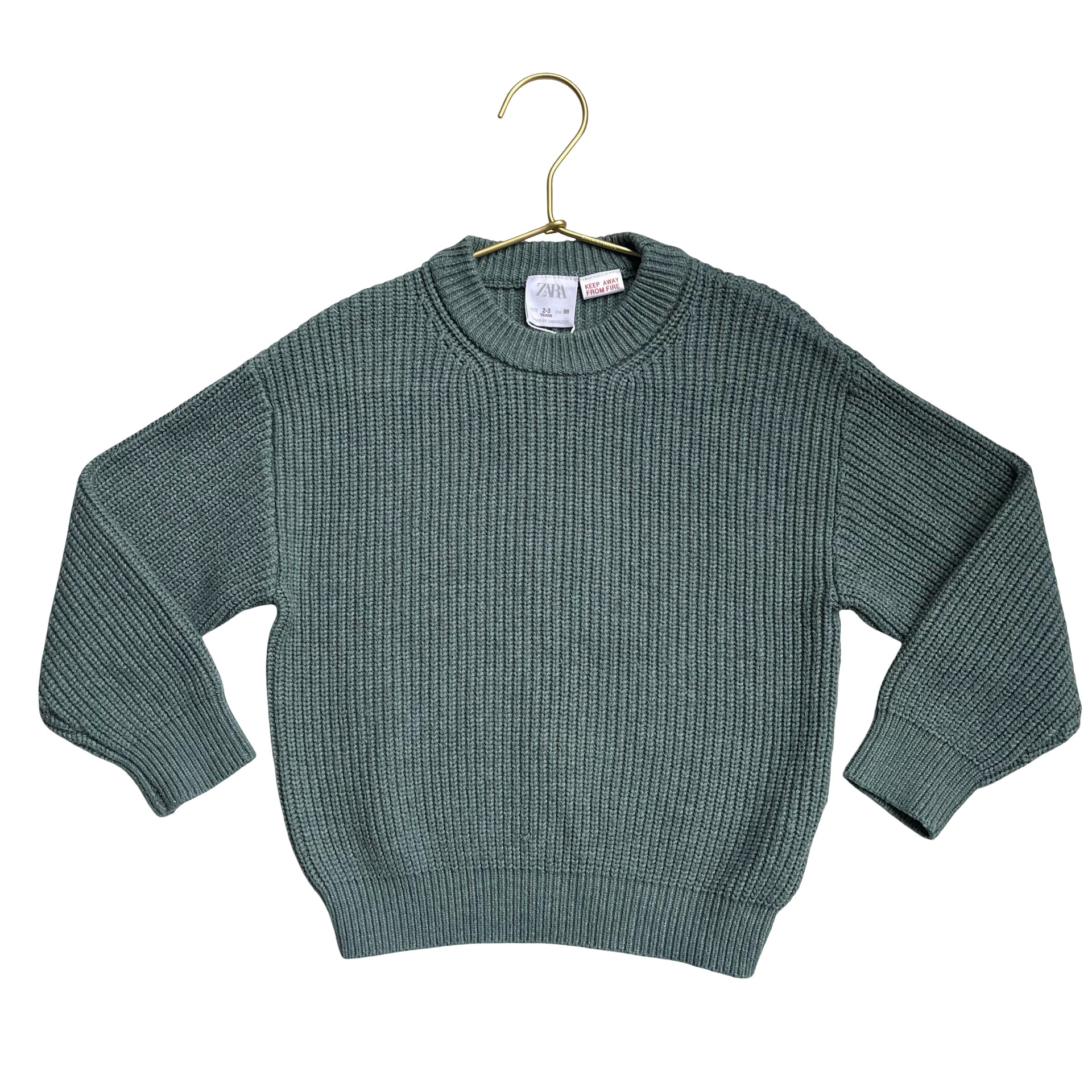 Zara Teal Sweater - Size 2-3