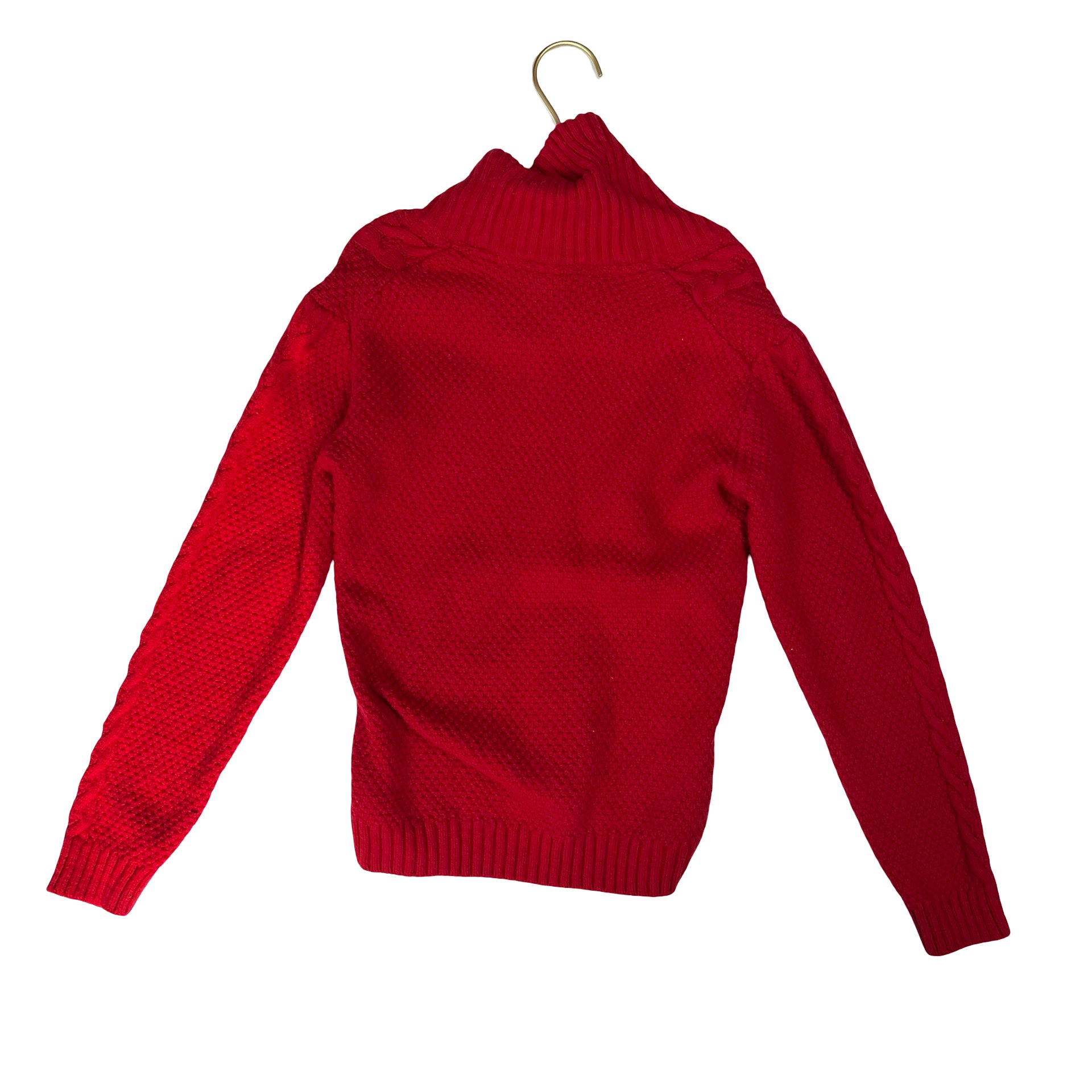 Janie and Jack Red Shawl-Neck Sweater - Size 7
