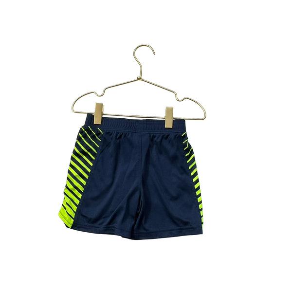 Under Armour Navy & Neon Athletic Shorts - Size 2