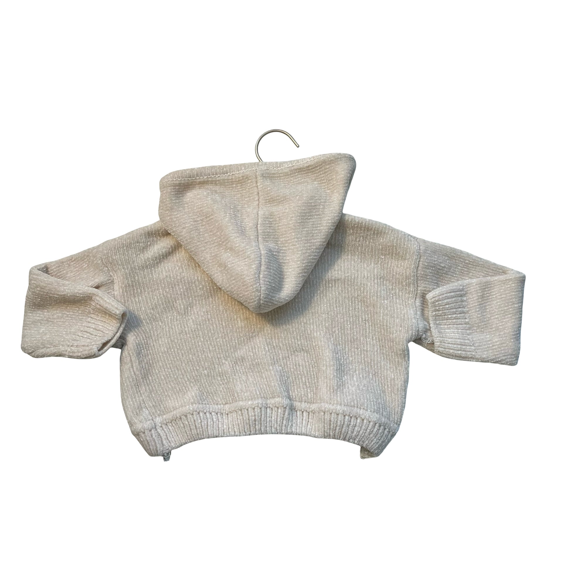 Zara Ivory Chenille Hooded Sweater - Size 2-3