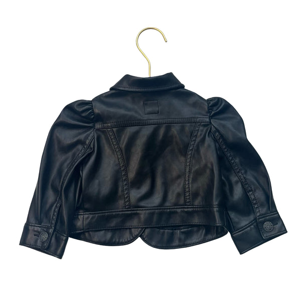 Baby Gap Black Faux Leather Jacket - Size 6-12 Mo