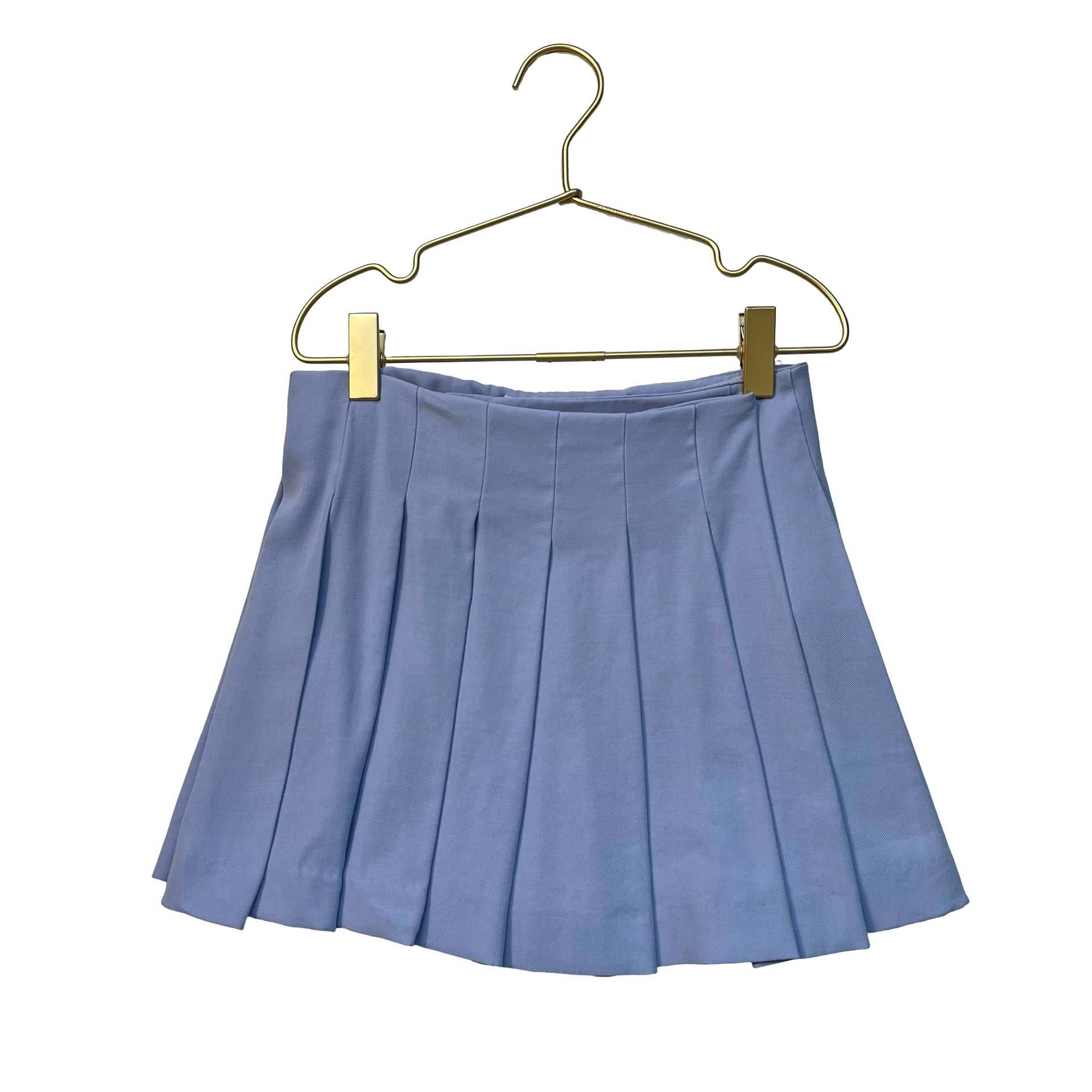 Zara Periwinkle Blue Pleated Skirt - Size 9
