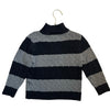 Hanna Andersson Black & Gray Cotton Cable-Knit Quarter-Button Sweater - 100 (4)