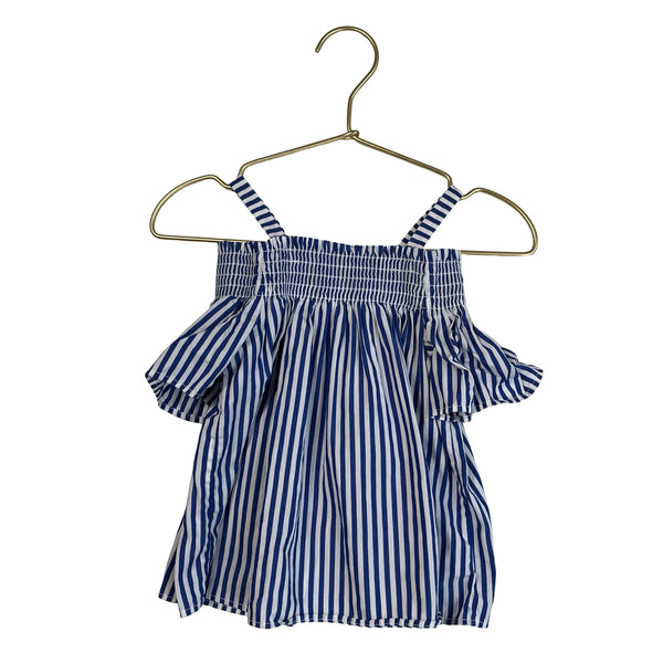 Polo Ralph Lauren Blue & White Striped Top - Size 3