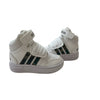Adidas White & Green Camo High-Top Sneakers - Size 5k