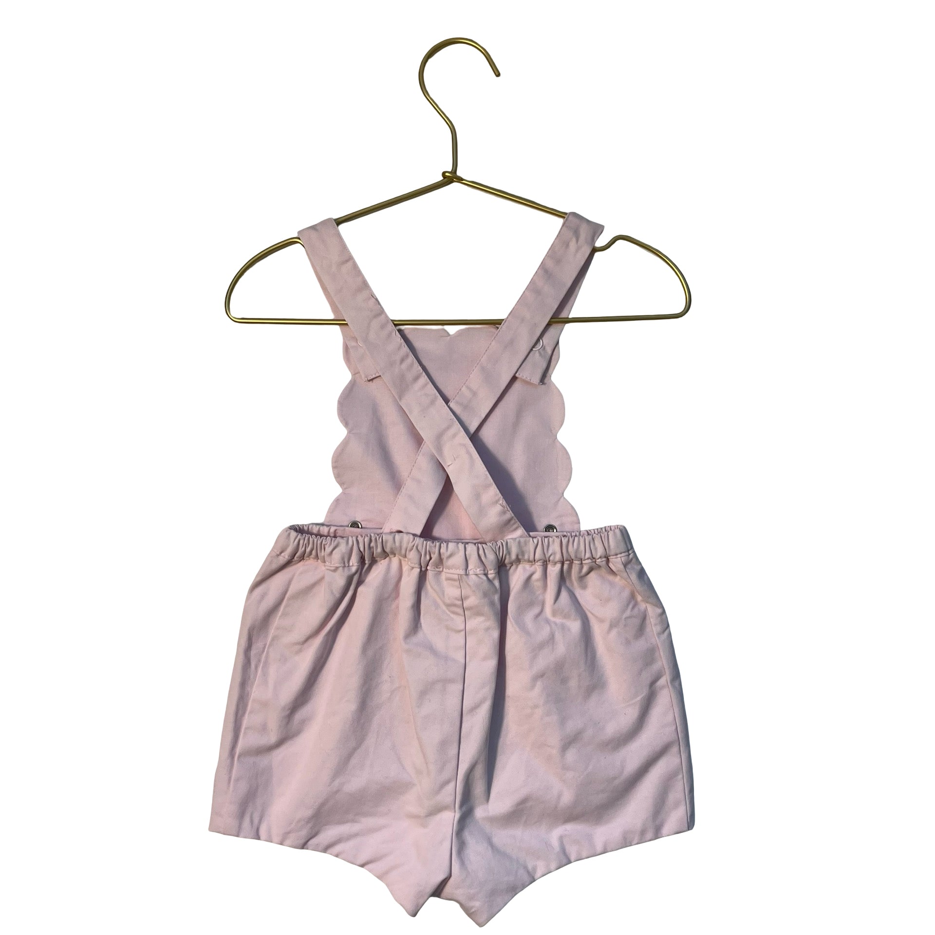 Jacadi Pink Shortalls - Size 24 Mo