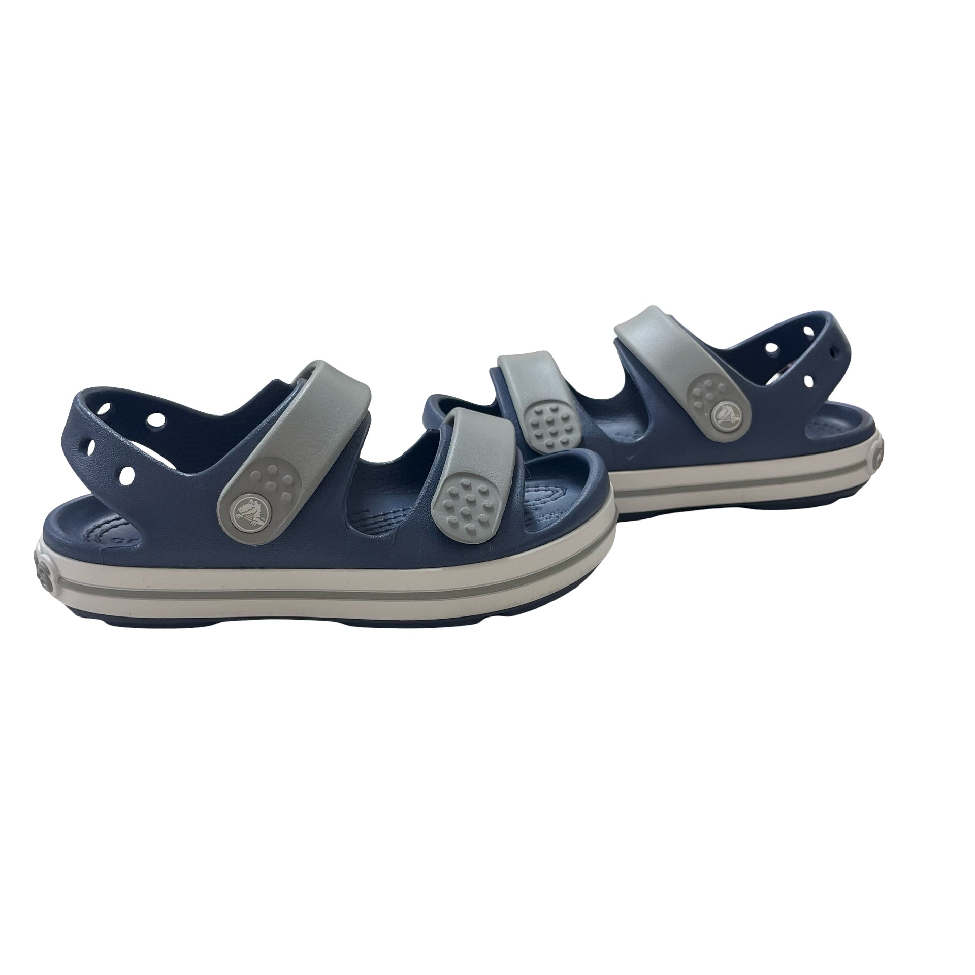 Crocs Navy & Gray Sandals - Size C11