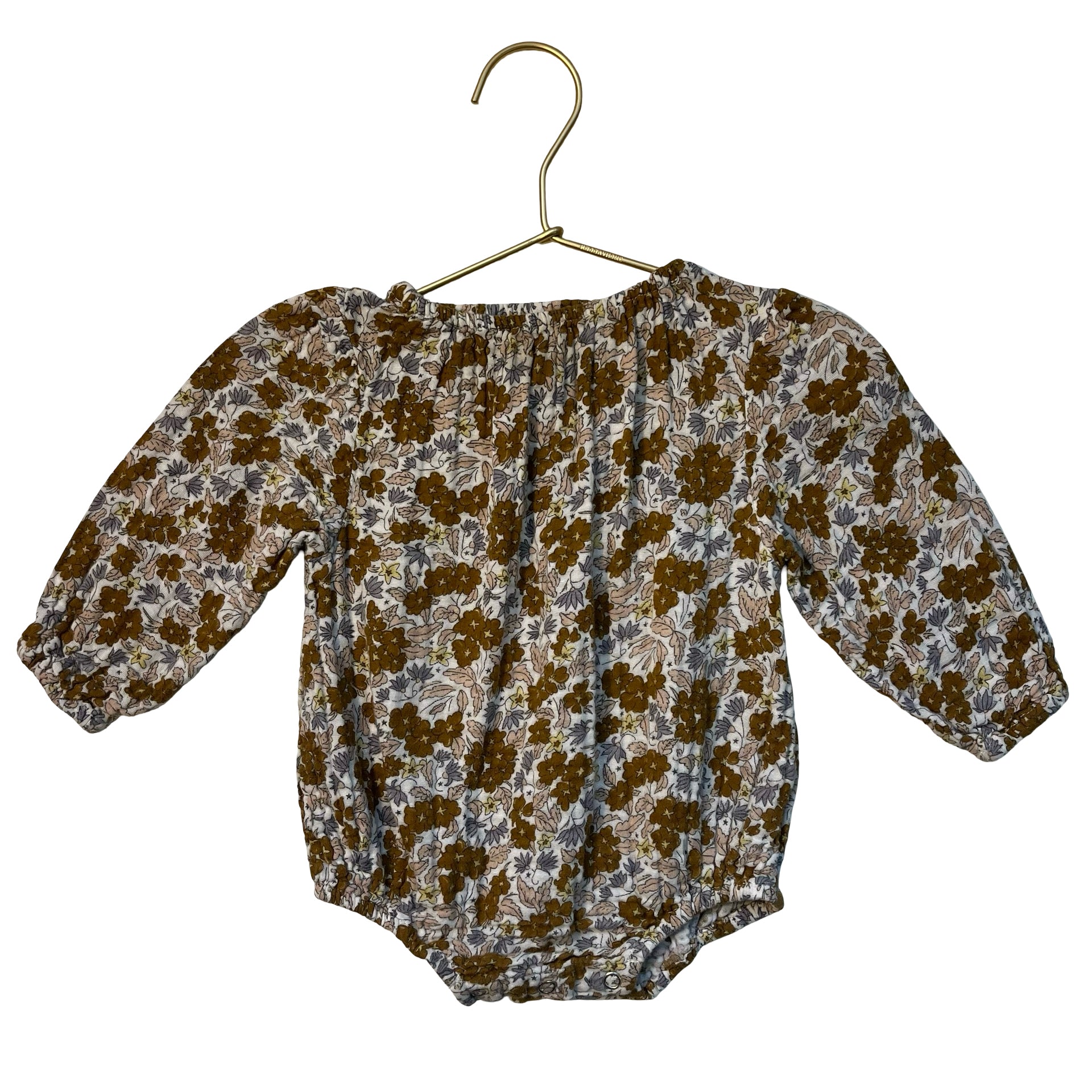 Rylee & Cru Floral Cotton Gauze Bubble Romper - Size 6-12 Mo