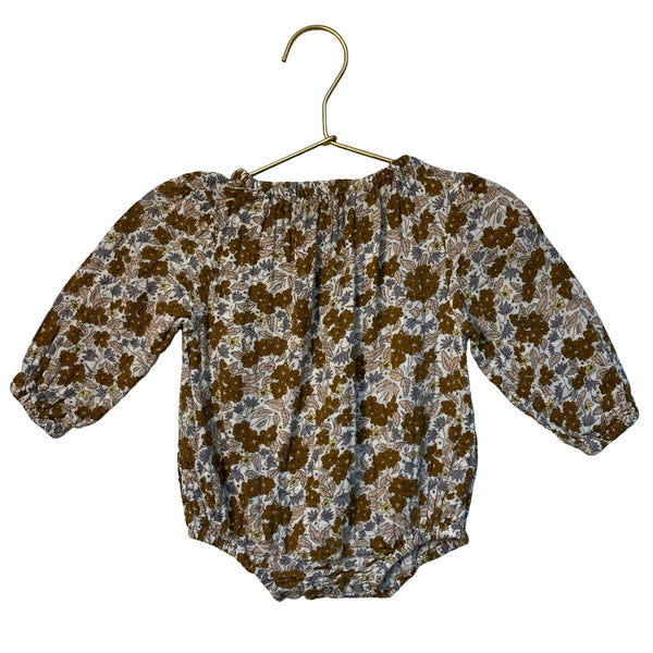 Rylee & Cru Floral Cotton Gauze Bubble Romper - Size 6-12 Mo