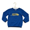 Purebaby Blue & Yellow School Bus Cotton Sweater - Size 4