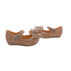 Mini Melissa Peach & Rose Gold Bow Shoes - Size 5